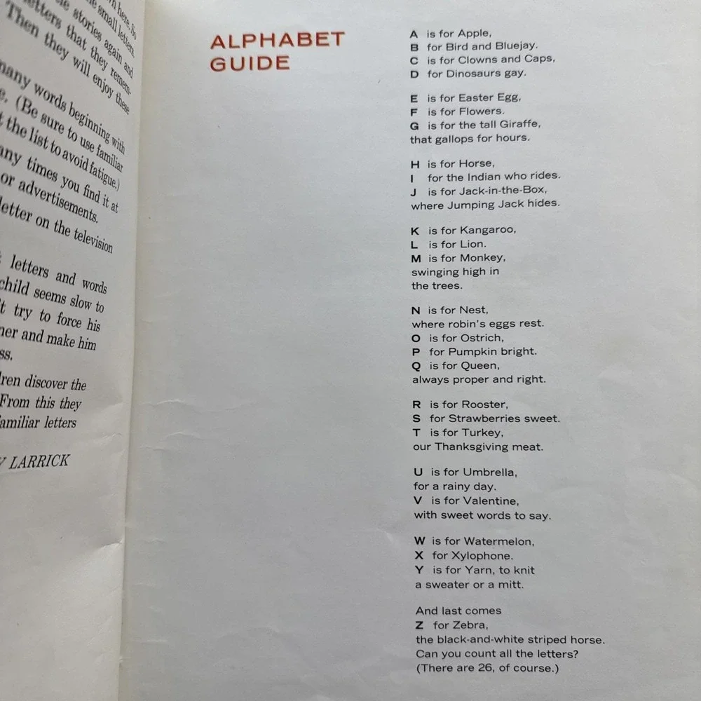 Vintage‎ First ABC: An Educational Picture Book Hardcover XL 9.5
